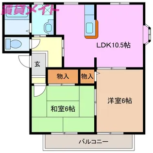 ガーデンクリアC棟【1階】の間取り