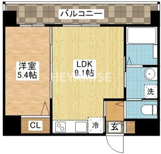 ハイグランデ矢上【3階】の間取り