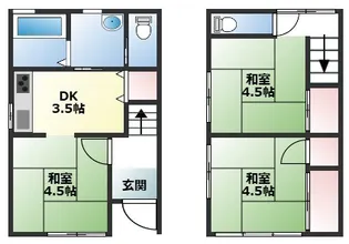 兵庫県神戸市兵庫区塚本通4【一戸建】の間取り