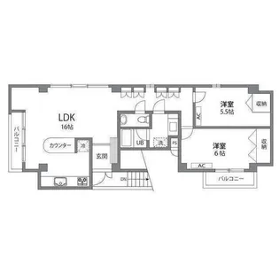 リリーフ浜田山【2階】の間取り
