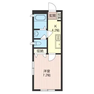 東京都東村山市美住町2【アパート】の間取り