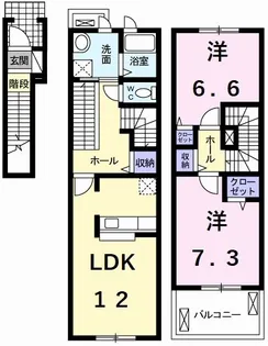 アンジュメゾン【3階】の間取り