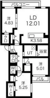GRANDUKE八軒gene【1階】の間取り