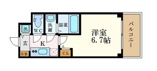 オーキッドレジデンス鶴舞【13階】の間取り