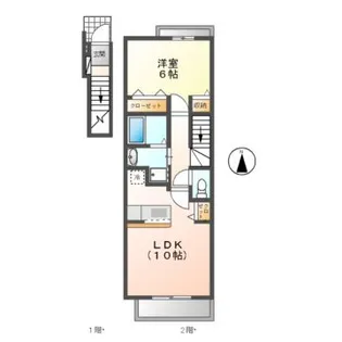 カレントD【2階】の間取り