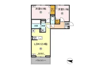 D‐Resena吉野【3階】の間取り