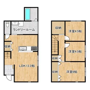 大阪府泉佐野市高松西1【一戸建】の間取り