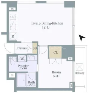 レヴィーガときわ台Crob【6階】の間取り