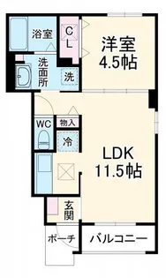 champ de fraises(シャンドフレーズ)【1階】の間取り