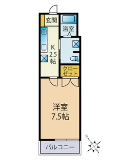 モンテアスール【3階】の間取り