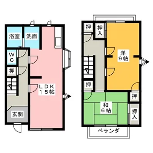 サニーハイツめじろ台【2階】の間取り