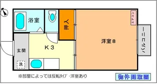 グレースプラザ 【備品付き】【1階】の間取り