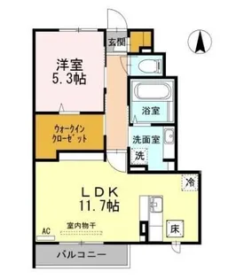 アルジェント・ステラB棟【1階】の間取り