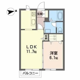 グリーン・パルII【2階】の間取り