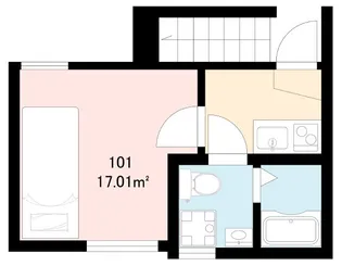 東京都葛飾区東四つ木3【アパート】の間取り