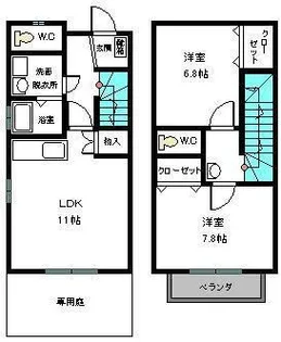 アブニールビラ有田の間取り