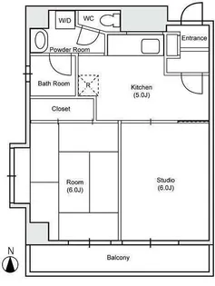 東京都新宿区西落合1【マンション】の間取り