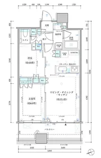 東京都中央区勝どき4【マンション】の間取り