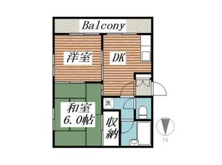 ジュネパレス草加第05【2階】の間取り