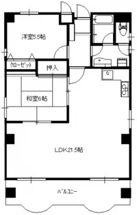 ロッコーマンション駅前通り【6階】の間取り