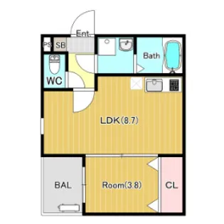 ジーメゾン奈良大森カルム【1階】の間取り