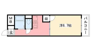 兵庫県西宮市今津久寿川町【マンション】の間取り
