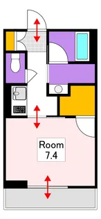 エステイ学南町【3階】の間取り