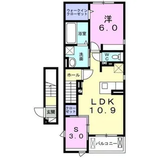 東京都稲城市百村【アパート】の間取り