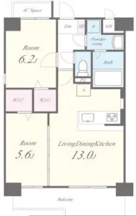 ファーストポイント東比恵【3階】の間取り