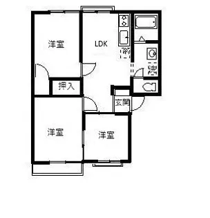 ラフォーレ上野台【2階】の間取り
