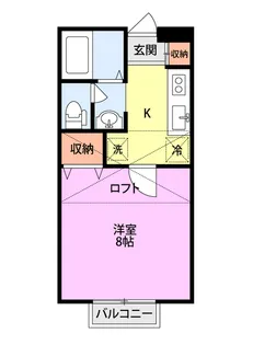 プラザ ドゥ ミューザ【1階】の間取り