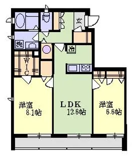 エトワール北戸田【1階】の間取り