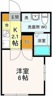 ブリーズ東船橋【1階】の間取り