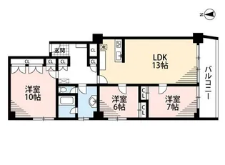 東京都渋谷区代々木4【マンション】の間取り