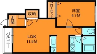 ヴィレッタ【1階】の間取り