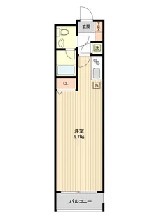 CASSIA目黒【2階】の間取り
