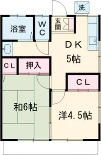 第2みつる荘【1階】の間取り