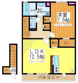 メゾン鈴【2階】の間取り