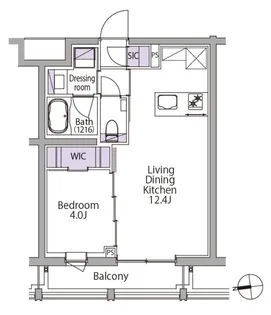 イプセ白金台【5階】の間取り