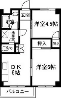 翠香マンション【1階】の間取り