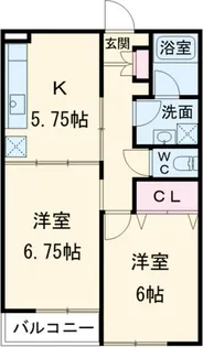 サンセットヤード【2階】の間取り