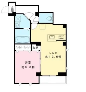レザン池上【4階】の間取り