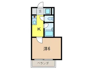 ウエルズ仁川【3階】の間取り