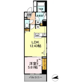 ルミエール品川橋【3階】の間取り