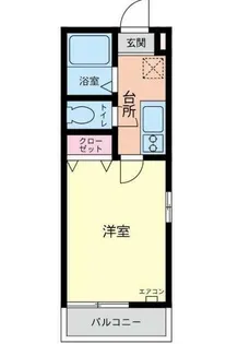 コスモアオイ東神奈川【3階】の間取り