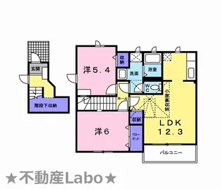 徳島県徳島市川内町榎瀬【アパート】の間取り