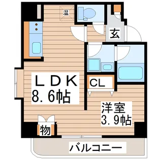 アルトゥーラ支倉【4階】の間取り
