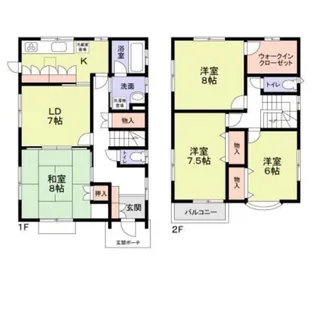 神奈川県相模原市南区上鶴間1【一戸建】の間取り
