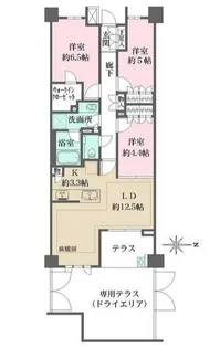 東京都新宿区市谷加賀町1【マンション】の間取り