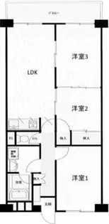 所沢ハイコーポマンション【8階】の間取り